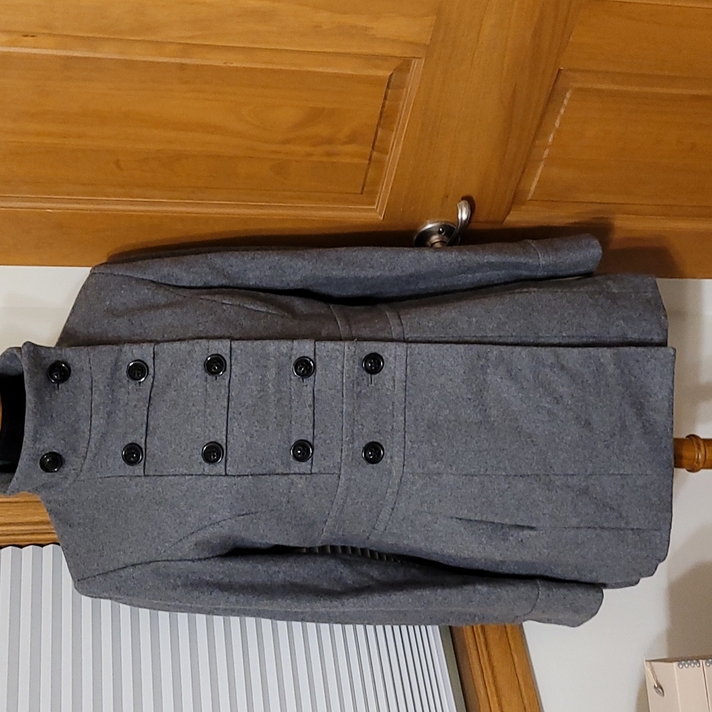 Esprit Gray Wool Peacoat size Medium